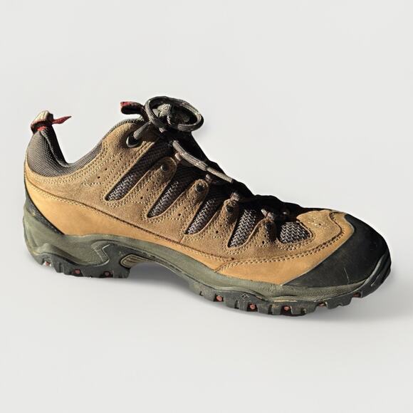 Columbia Sawtooth Hiking Boots Men’s 11.5 Brown Suede Mesh Trail Trekking Grip - Picture 10 of 11